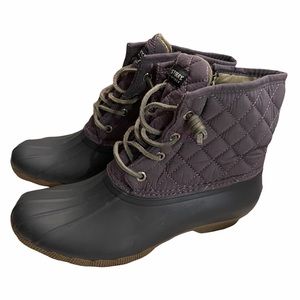 Sperry Saltwater Quilted Duck Boot Womens Size 7